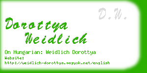 dorottya weidlich business card